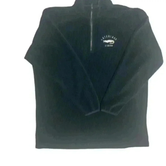 Vintage Austin Inc Gatorland Florida Green Half Zipper Closure Sweatshirt Men 2X - Picture 1 of 10
